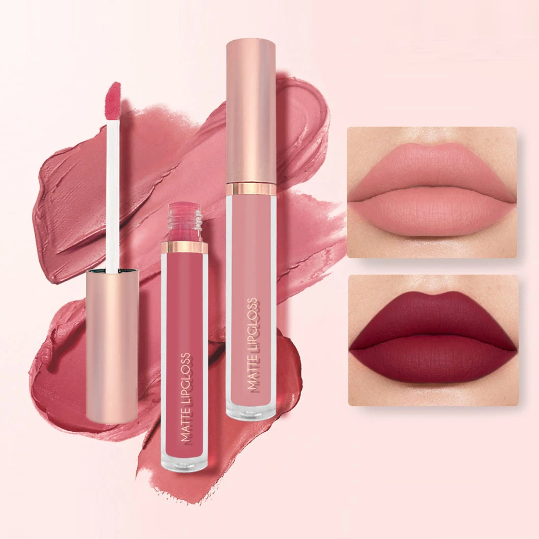 Maquillage mat nu rouge à lèvres étanche longue durée antiadhésif tasse liquide brillant à lèvres